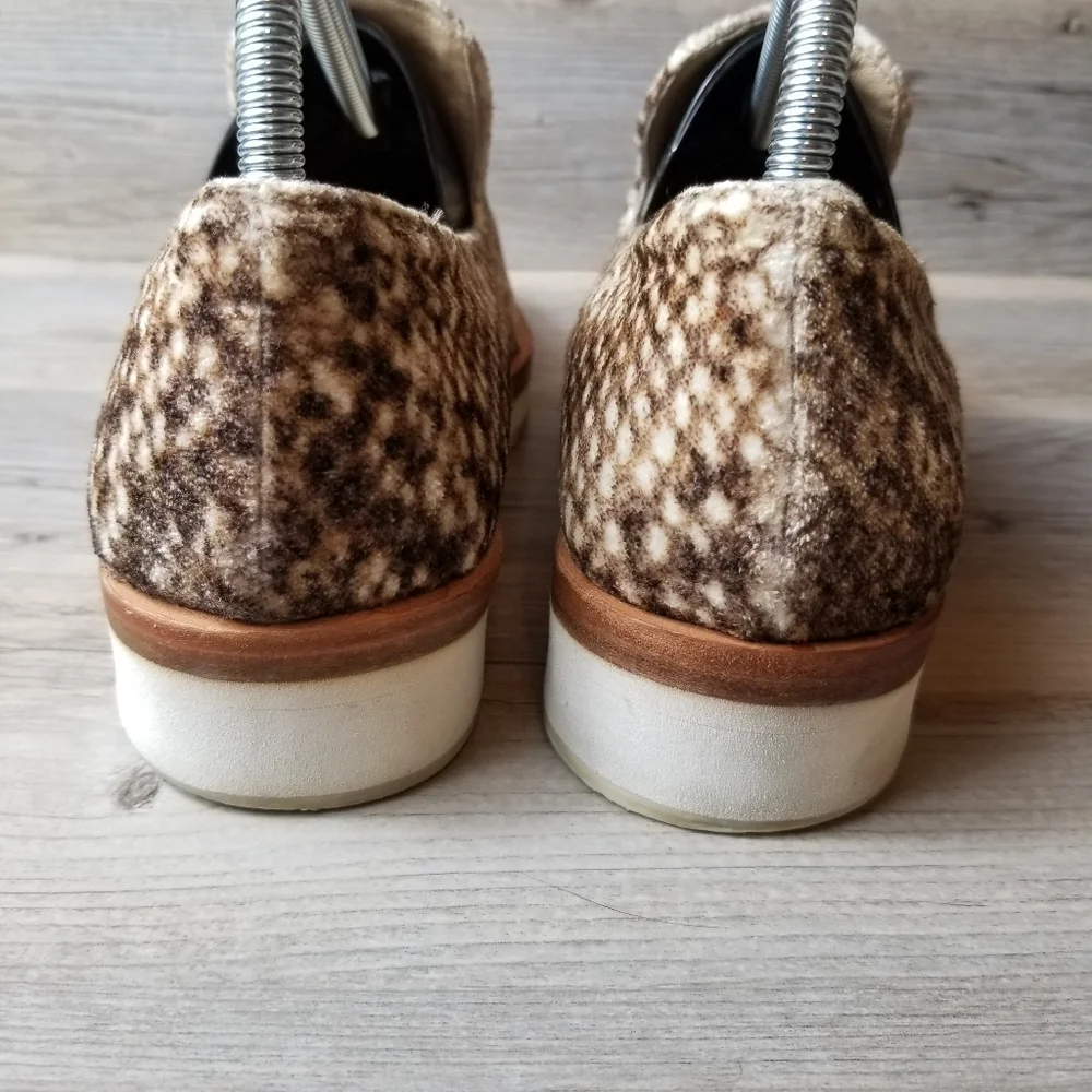 Free People Velvet Snake Eye Slip On Loafers